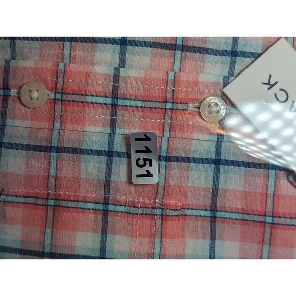 Janie And Jack Boys Size 4 Light Colored Button Down Plaid Shirt Long Sleeve - Picture 12 of 13